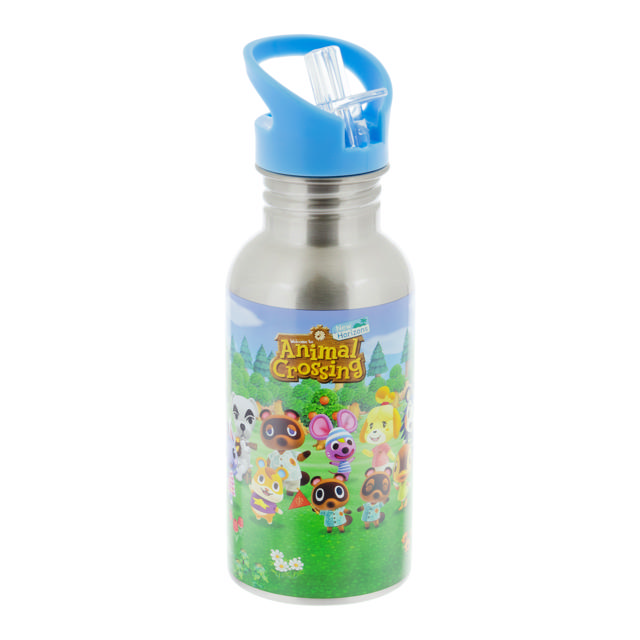 PALADONE PP7928NN ANIMAL CROSSING WATER BOTTLE STRAW 500ML