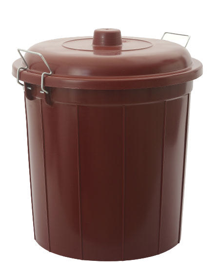 SHC GARBAGE BIN 56L BROWN