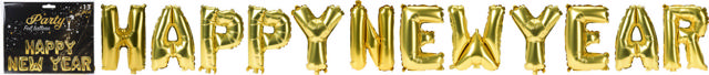 BALLOON FOIL HAPPY NEW YEAR 40CM