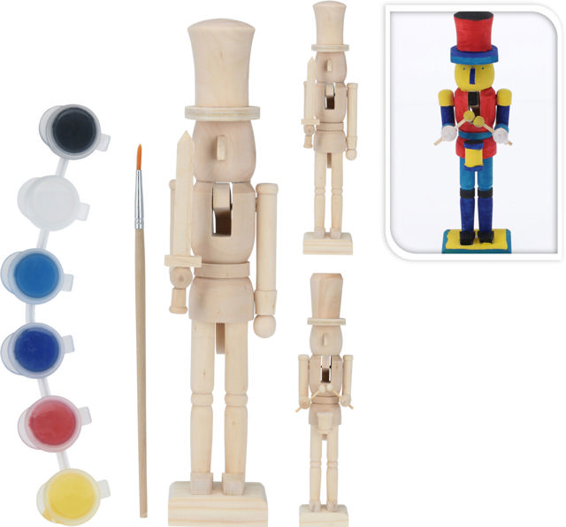 NUTCRACKER DIY PAINT SET 25CM