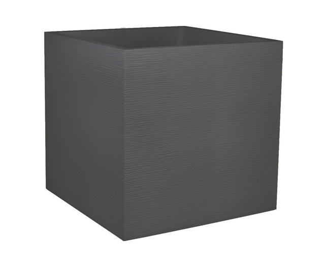 EDA SQUARE POT 50X50X50CM -13729- ANTHRACITE