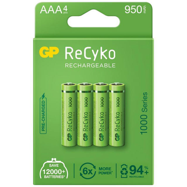 GP BATTERIES AA 1000 MAH 4PCS