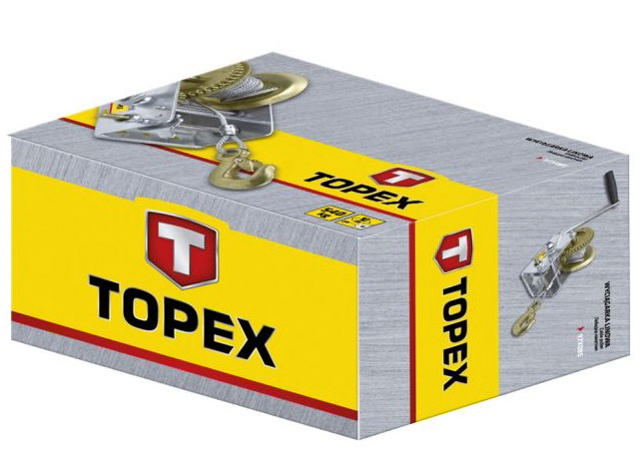 TOPEX HAND WINCHES 1400LBS 635KG WIRE 10M