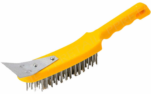 CROWNMAN WIRE BRUSHES PLASTIC HANDLE 3X19CM