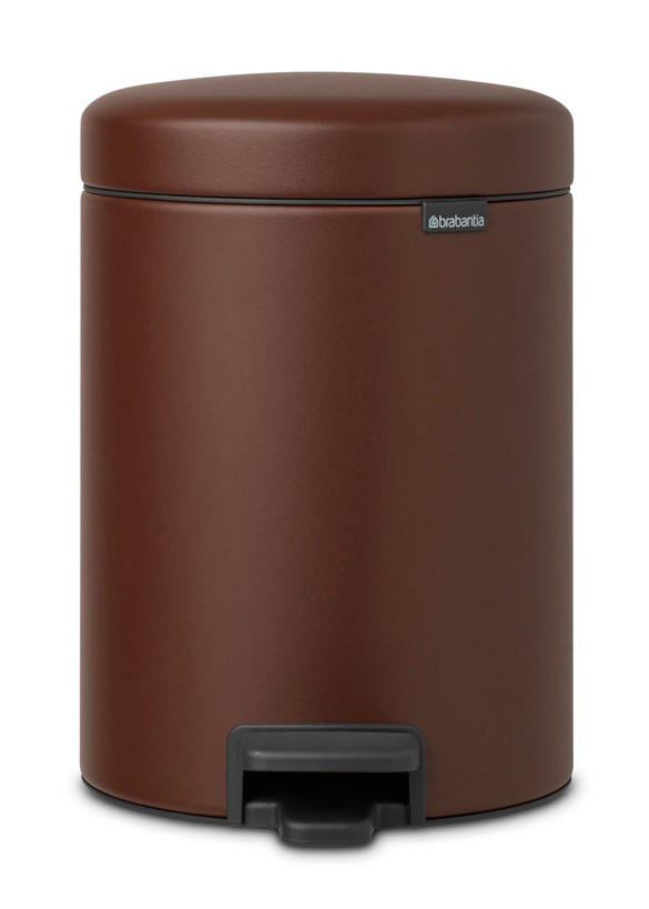 BRABANTIA PEDAL BIN 5L MINERAL COSY BROWN