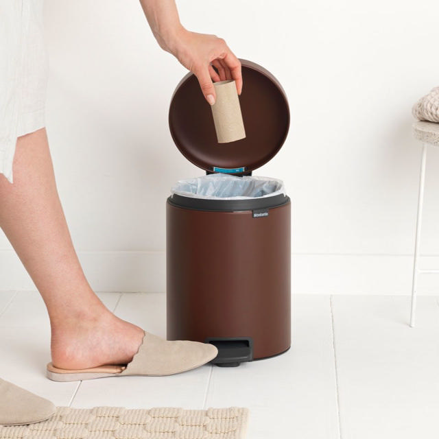 BRABANTIA PEDAL BIN 5L MINERAL COSY BROWN