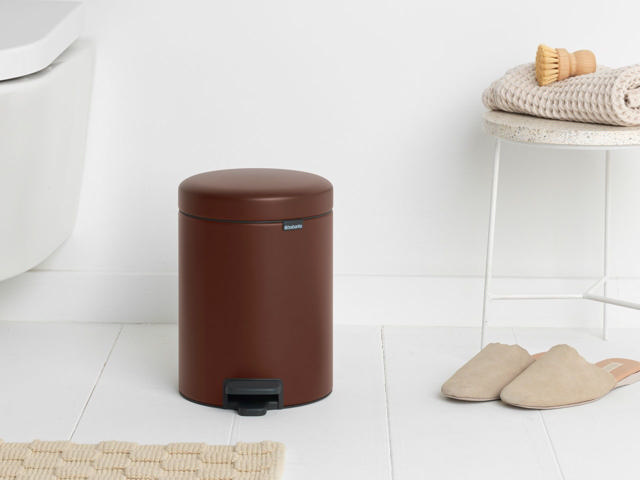 BRABANTIA PEDAL BIN 5L MINERAL COSY BROWN