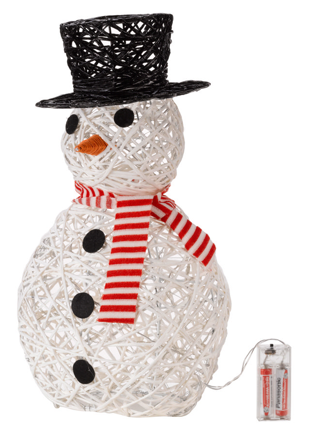 SPARKLY SNOWMAN LED WARM WHITE