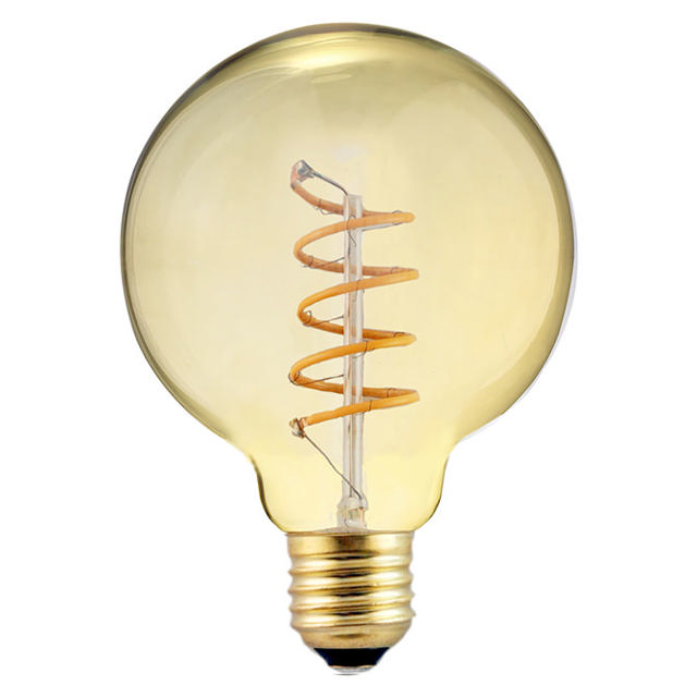 SUNLIGHT 'ΝΗΜΑΤΟΣ' LED 4W G95 ΛΑΜΠΤΗΡΑΣ E27 270LM 2000K AMBER DIMMABLE