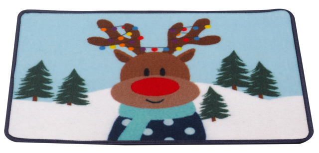 MERRY XMAS RUDOLPH MAT 40X60CM