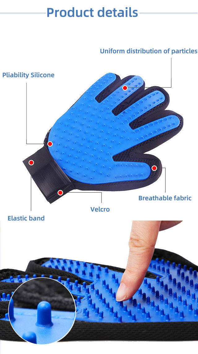 PS HAIR REMOVER AND MASSAGE GLOVE FOR PETS