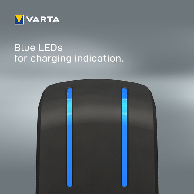 VARTA POCKET CHARGER FOR AA/AAA ACCUS (INCL. 4X AA 2100MAH + 2X AAA 800MAH RECHARGEABLE BATTERIES)