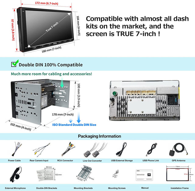 ATOTO A6G2A7PF ANDROID ΣΤΕΡΕΟΦΩΝΙΚΟ ΑΥΤΟΚΙΝΗΤΟY A6 DOUBLE DIN A6G2A7PF - APPLE CARPLAY / ANDROID AUTO