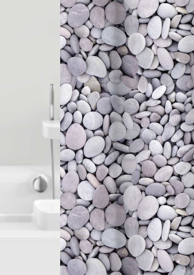 BACCHETTA BATHROOM CURTΑΙΝ GALETS 180X200CM