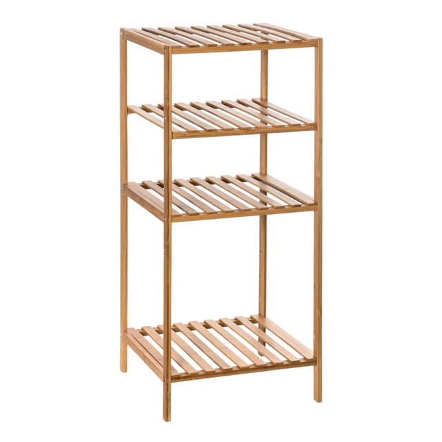 5FΙVΕ SHELF 1+2 BOXES MIX BAMBOO 35X32X77.5CM