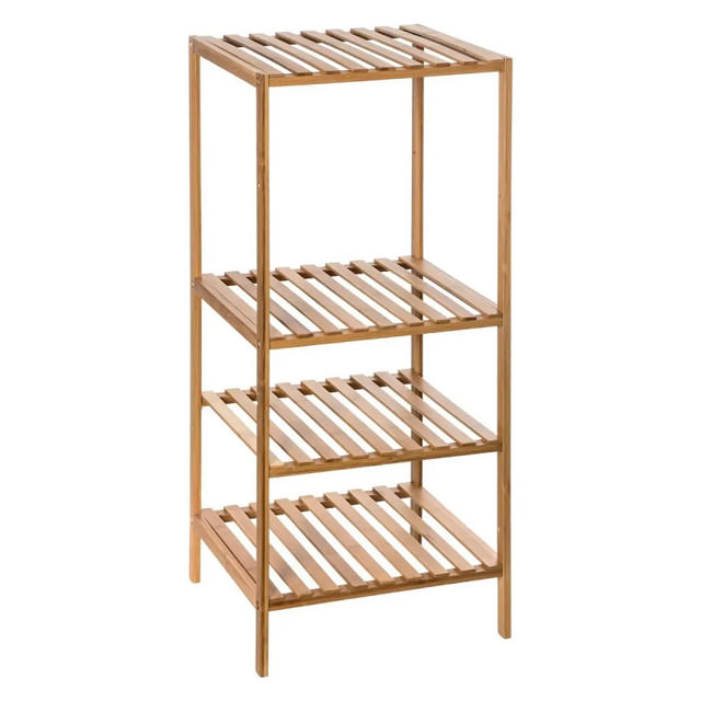 5FΙVΕ SHELF 1+2 BOXES MIX BAMBOO 35X32X77.5CM