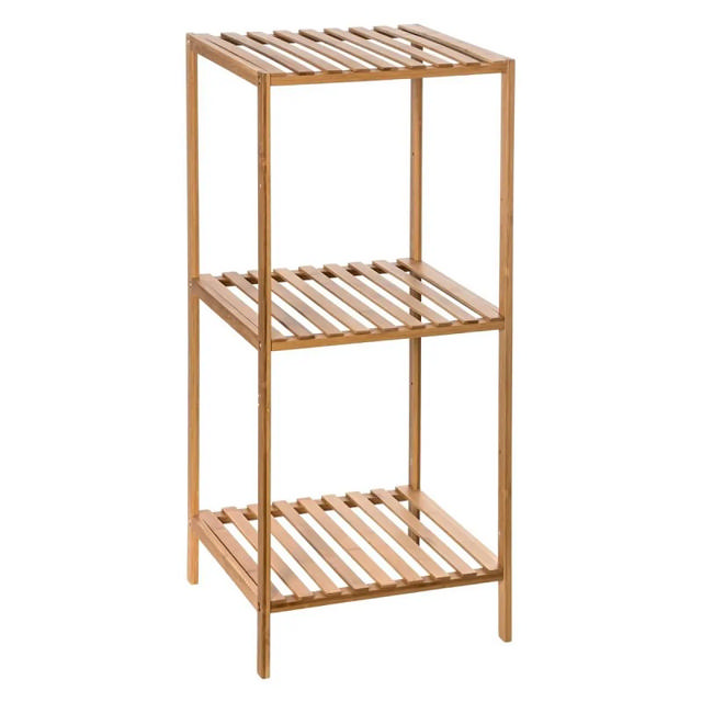 5FΙVΕ SHELF 1+2 BOXES MIX BAMBOO 35X32X77.5CM