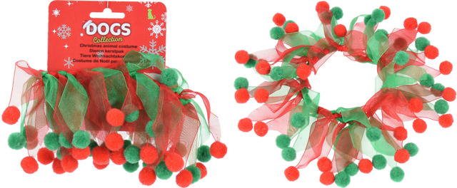 PET COLLAR XMAS PE 30CM