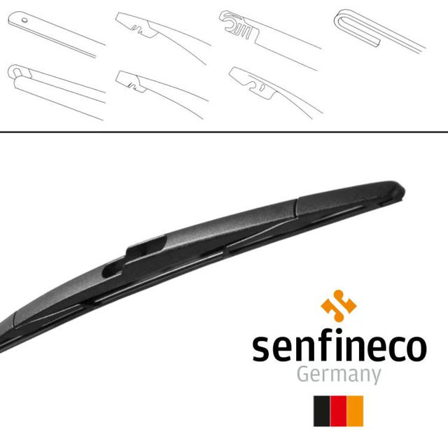 SENFINECO REAR PLASTIC MULTI WIPER BLADE (3953) X 325MM 13