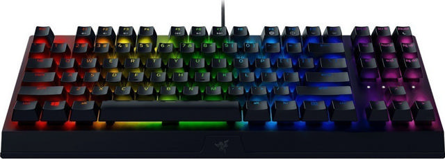 RAZER BLACKWIDOW V3 TENKEYLESS MECHANICAL GAMING KEYBOARD GREEN LAYOUT & SWITCHES