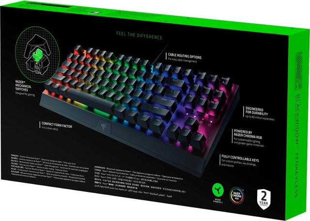 RAZER BLACKWIDOW V3 TENKEYLESS ΜΗΧΑΝΙΚΟ ΠΛΗΚΤΡΟΛΟΓΙΟ ΠΑΙΧΝΙΔΙΟΥ ΠΡΑΣΙΝΗ ΔΙΑΤΑΞΗ & ΠΛΗΚΤΡΑ