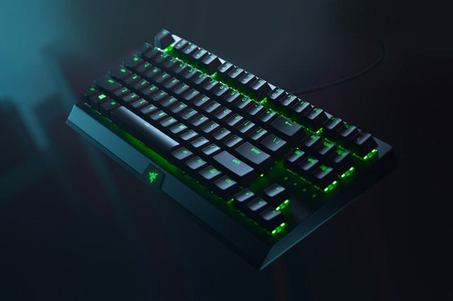 RAZER BLACKWIDOW V3 TENKEYLESS MECHANICAL GAMING KEYBOARD GREEN LAYOUT & SWITCHES