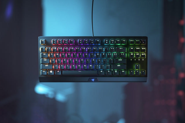 RAZER BLACKWIDOW V3 TENKEYLESS MECHANICAL GAMING KEYBOARD GREEN LAYOUT & SWITCHES