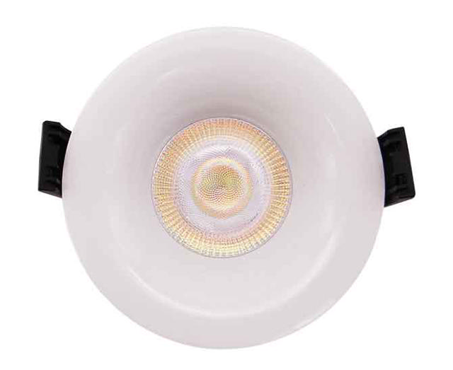 SUNLIGHT LED 8W RECESSED ROUND SPOT LIGHT WHITE DIM 800LM 4CCT 55° IP65 Ø85xH50MM CUTOUT:Ø70