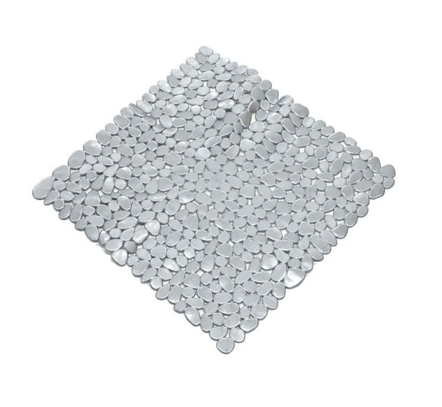 BACCHETTA ANTISLIP MAT STONE 53X53CM PEARL SILVER