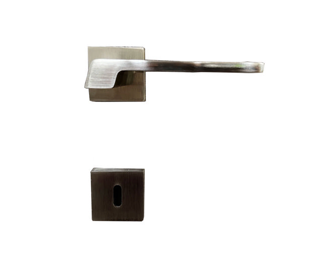 SET HANDLES Z22 A397 SQUARE SATIN NICKEL