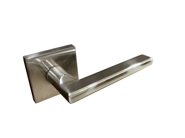 SET HANDLES Z22 A68 SQUARE SATIN NICKEL