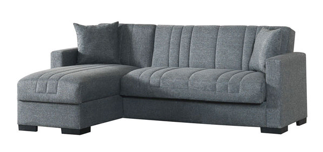 OASIS SOFA BED WITH STORAGE GREY 200X140X76CM