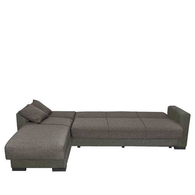 JOSE CORNER SOFA GREY 270X165X84CM