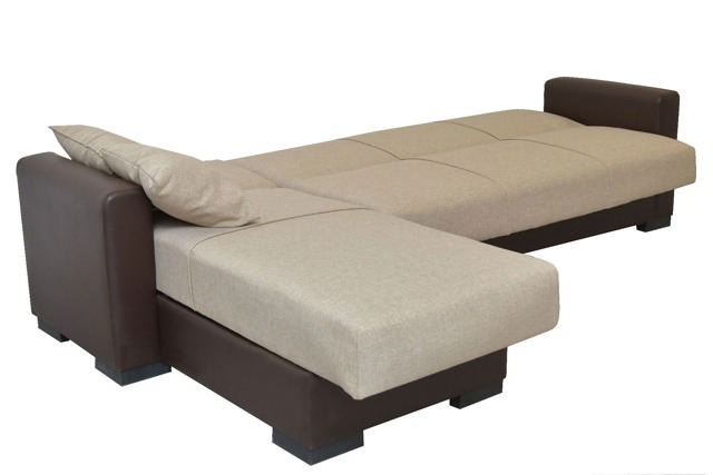 JOSE CORNER SOFA BEIGE/BROWN 270X165X84CM