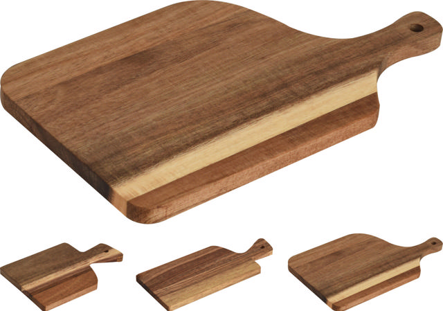 ΞΥΛΟ ΚΟΠΗΣ ACACIA WOOD 3 ASSORTED DESIGNS