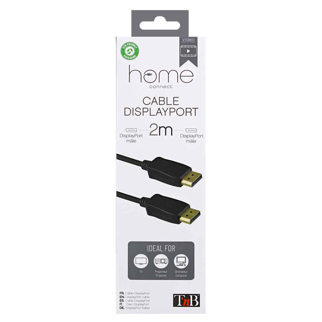 TNB DPDP2 MALE/MALE DISPLAYPORT CABLE 2M