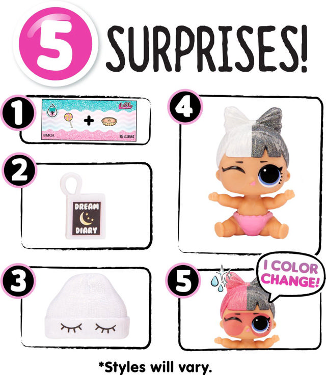 L.O.L. SURPRISE GLITTER DOLL 12 ASSORTED DESIGNS