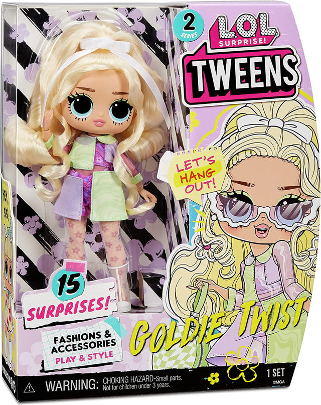 L.O.L. SURPRISE TWEENS GOLDIE TWIST DOLL 