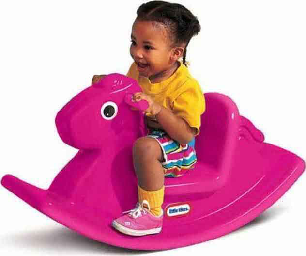 LITTLE TIKES 173943E3 ROCKING HORSE PINK FOR 12+ MONTHS