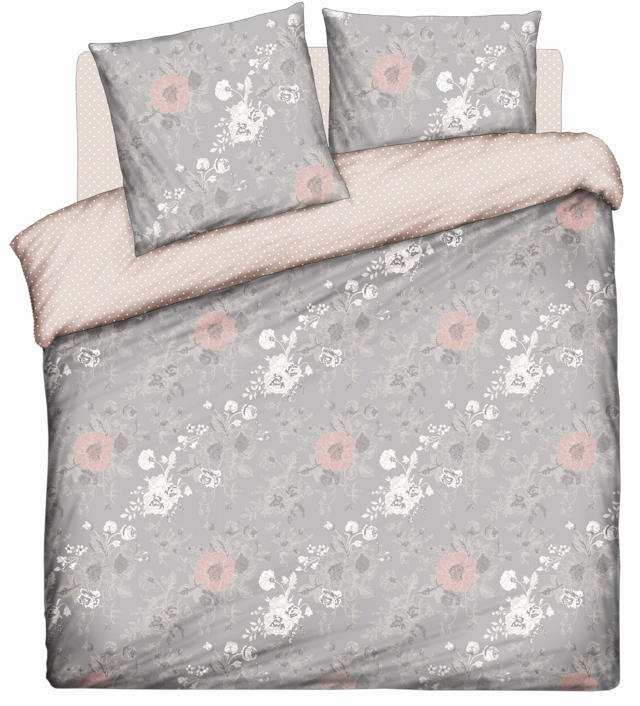 QUILT COVER SET 220X240CM VILLAGIO GREY