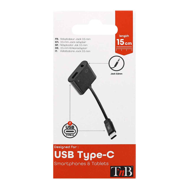 TNB ADAUSBCJAC USB-C TO 3.5MM JACK  / USB-C ΑΝΤΑΠΤΟΡΑΣ