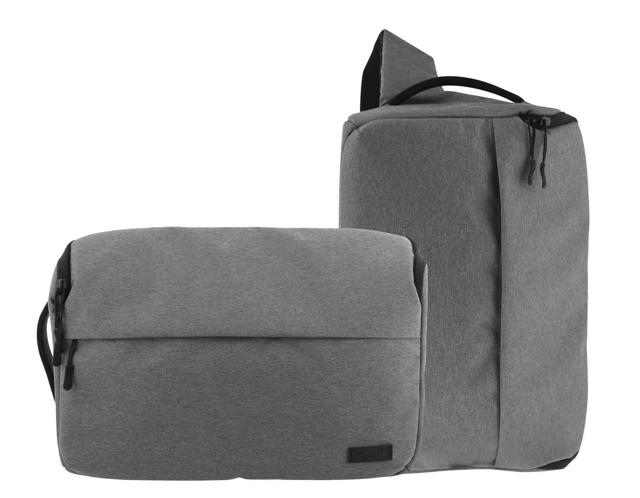 TNB DC2IN1GR URBAN SHOULDER BAG 40CM LIGHT GREY 