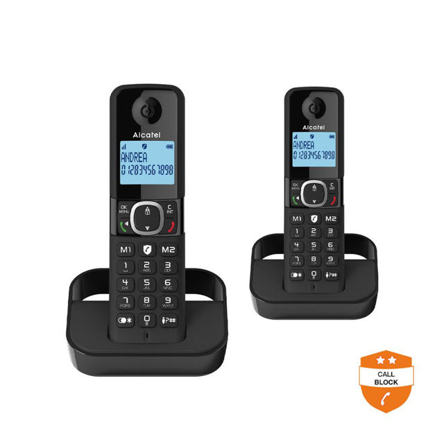 ALCATEL F860 CE DUO TELEPHONE BLACK