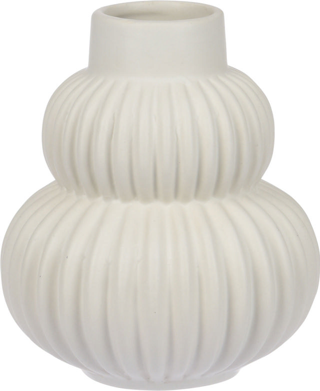 VASE 13X15CM WHITE