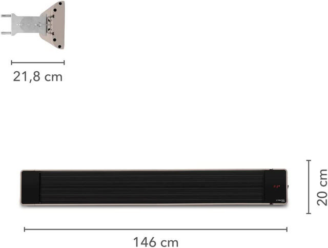 TROTEC IRD-2400 OUTDOOR HEATER IP55 2400W BLACK