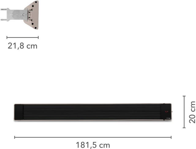 TROTEC IRD-3200 OUTDOOR HEATER IP55 3200W BLACK