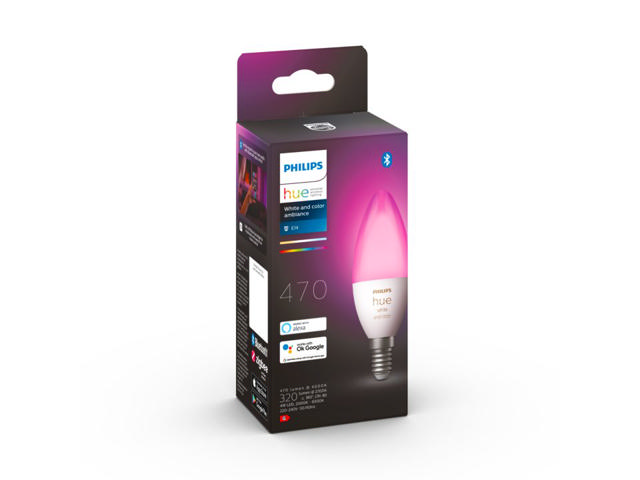 PHILIPS HUE SMART LAMPA 5.3W B39 E14