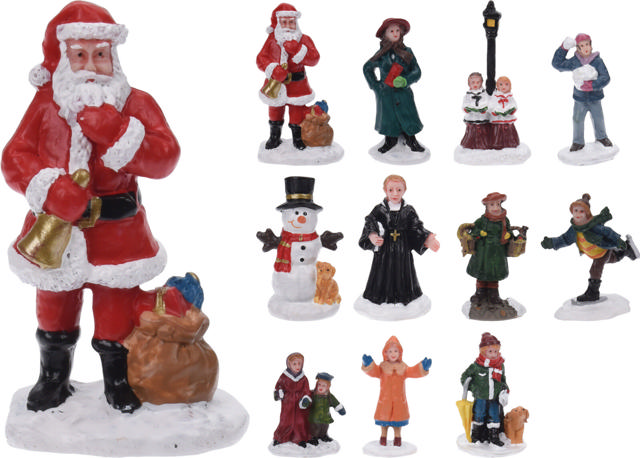 XMAS FIGURES 6CM 11 ASSORTED DESIGNS