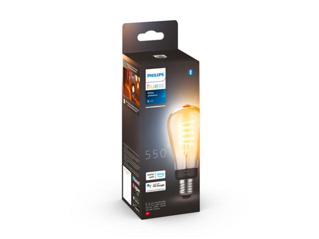 PHILIPS HUE WHITE AMBIANCE FILAMENT 7W ST64 E27