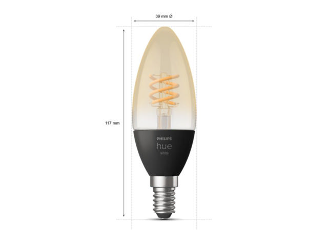 PHILIPS HUE SMART ΛΑΜΠΑ LED ΘΕΡΜΟ ΛΕΥΚΟ 4.5W E14